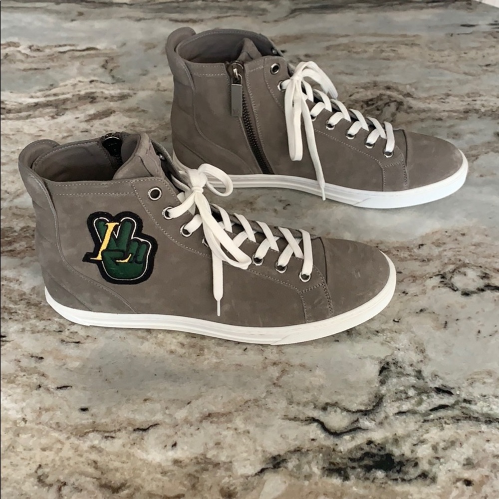 Louis Vuitton high rise sneakers